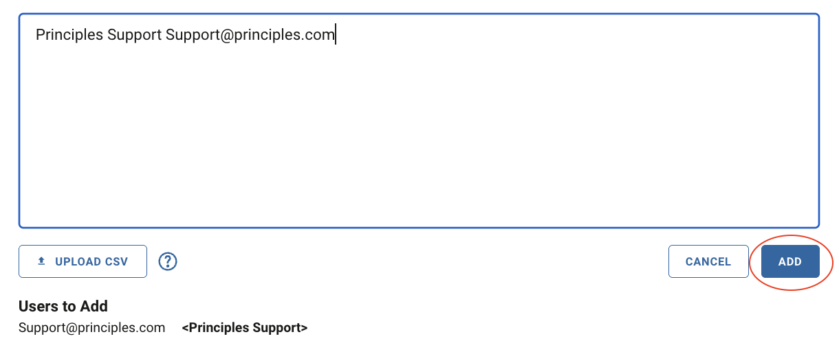 Adding users to a Group